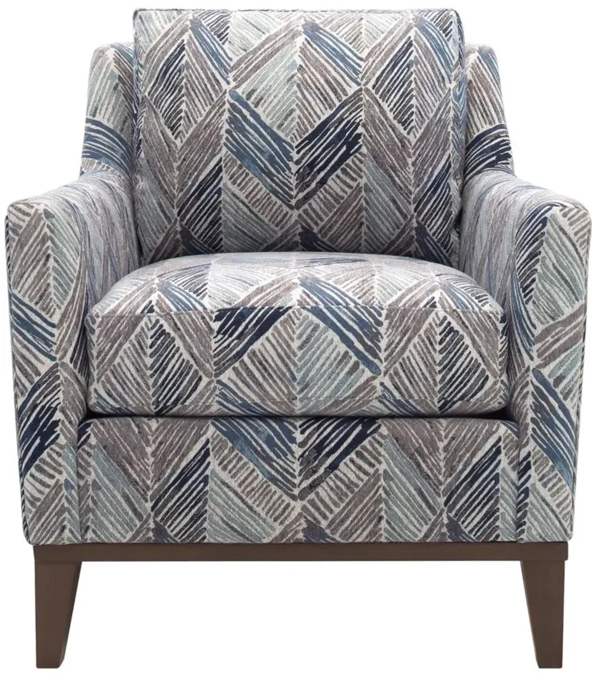 Macauley Chenille Accent Chair in Arrow Winter by H.M. Richards