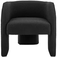 Matteo Accent Chair in Boucle Black by New Pacific Direct