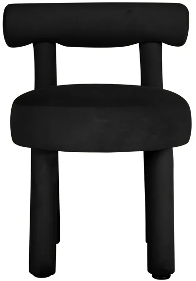 Carmel Velvet Dining Chair in Black by Tov Furniture