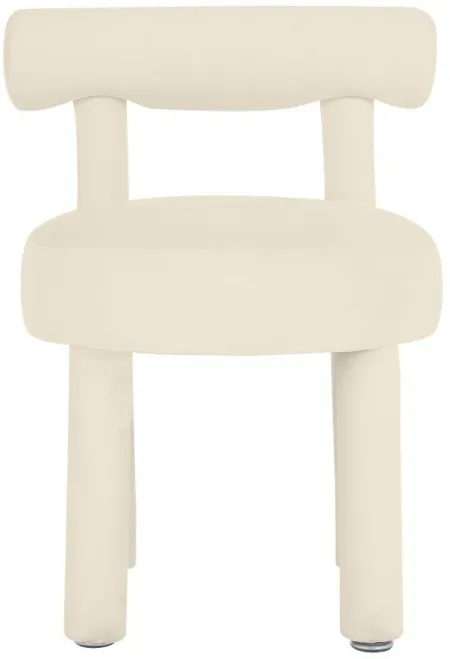 Carmel Velvet Dining Chair in Cream by Tov Furniture
