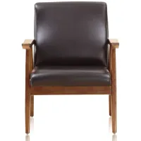 Arch Duke Accent Chair in Black and Amber by Manhattan Comfort