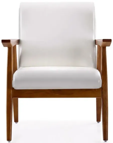Arch Duke Accent Chair (Set of 2) in White and Amber by Manhattan Comfort