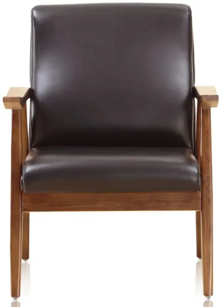 Arch Duke Accent Chair(Set of 2) in Black and Amber by Manhattan Comfort