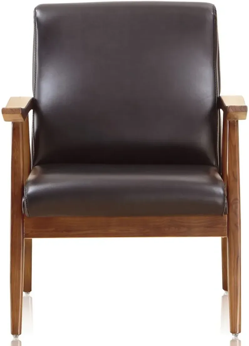 Arch Duke Accent Chair(Set of 2) in Black and Amber by Manhattan Comfort