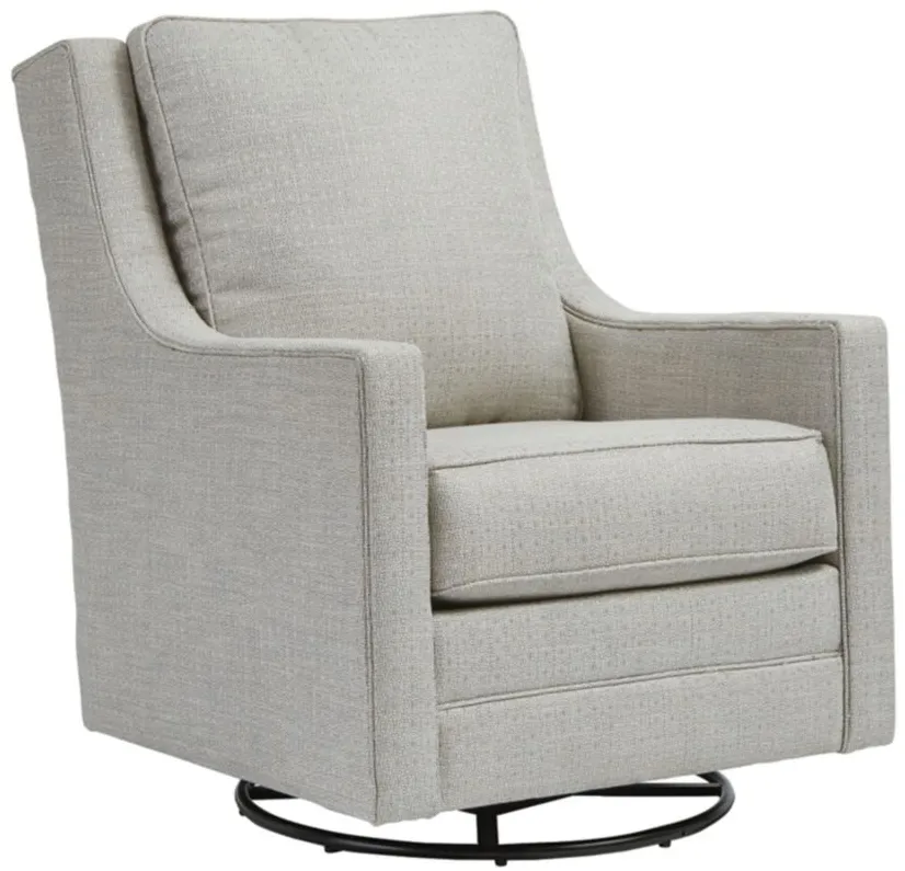 Kambria Swivel Glider Accent Chair in Frost by Ashley Furniture