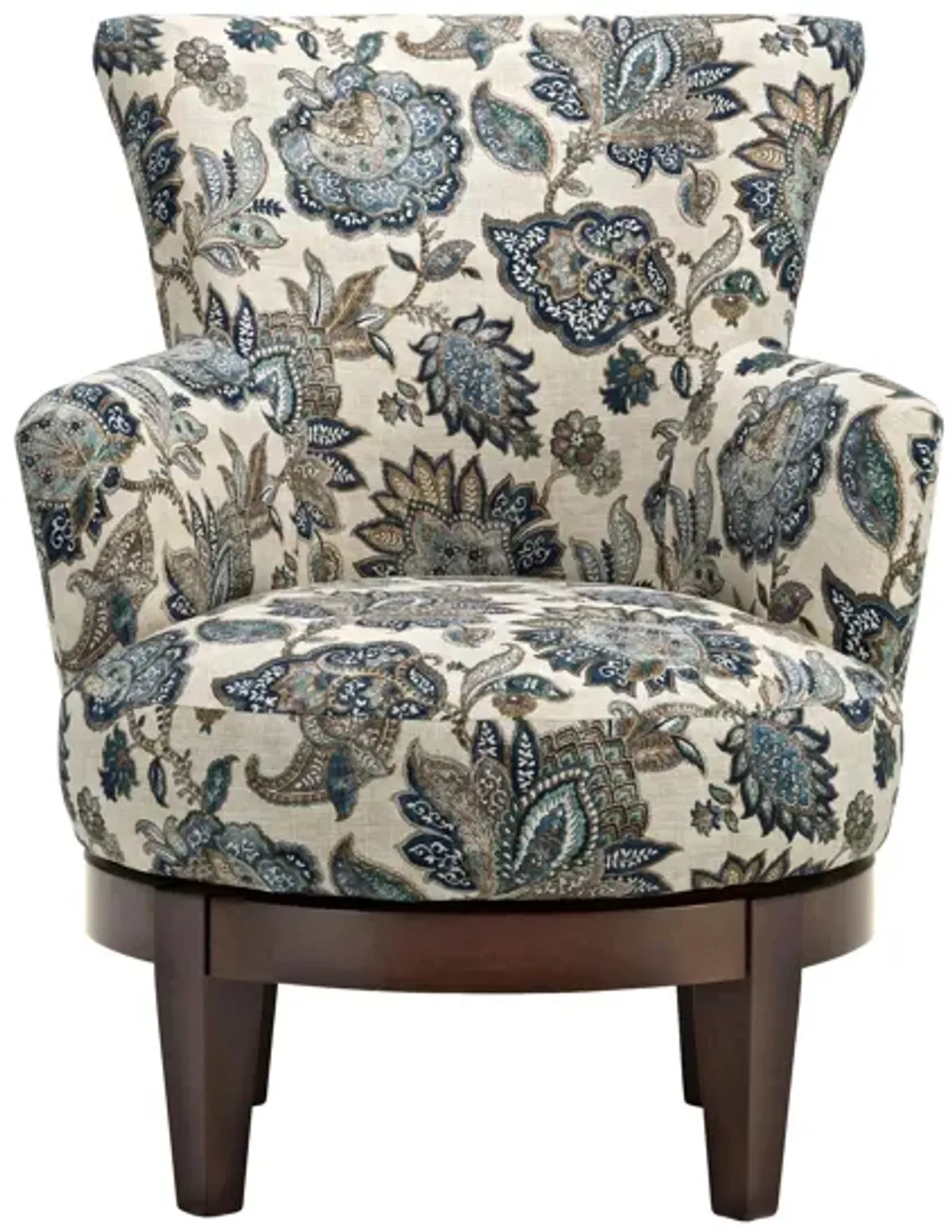 Lisbeth Swivel Accent Chair in Blue by Best Chairs