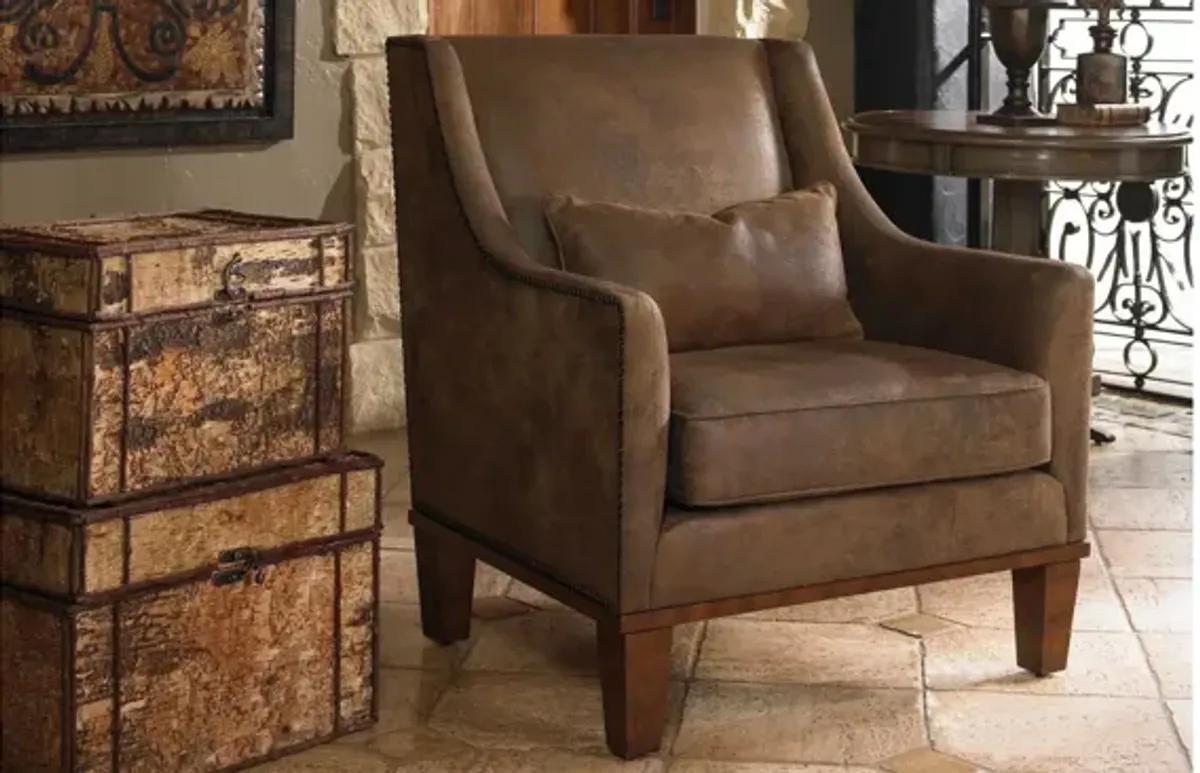 Clay Faux Leather Accent Chair