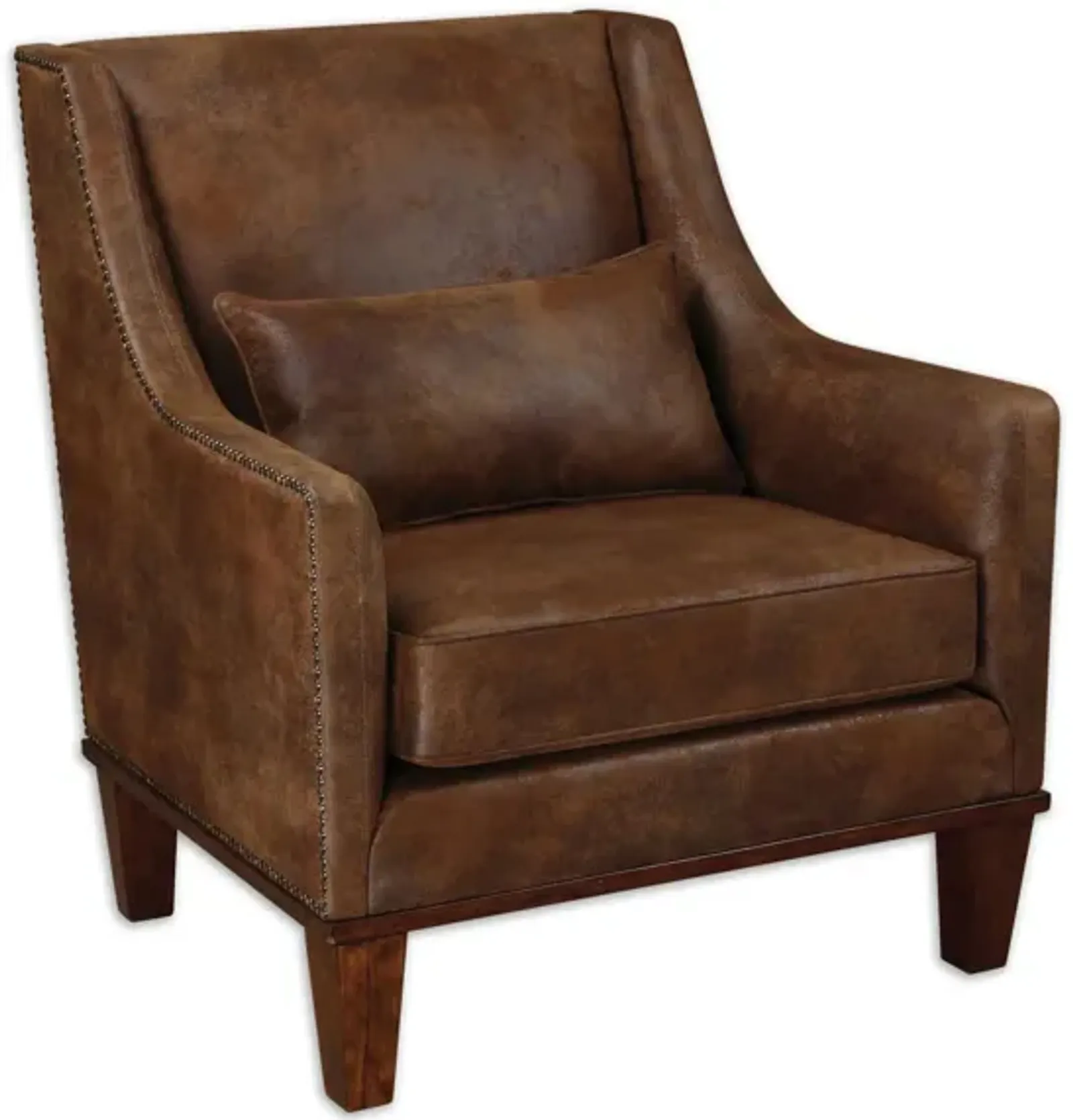 Clay Faux Leather Accent Chair