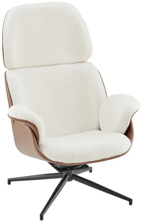 Lennart Lounge Chair in Off-White by EuroStyle