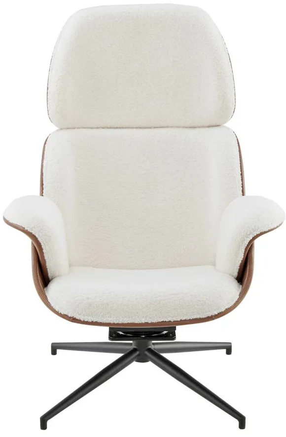 Lennart Lounge Chair in Off-White by EuroStyle