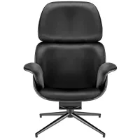 Lennart Lounge Chair in Black by EuroStyle