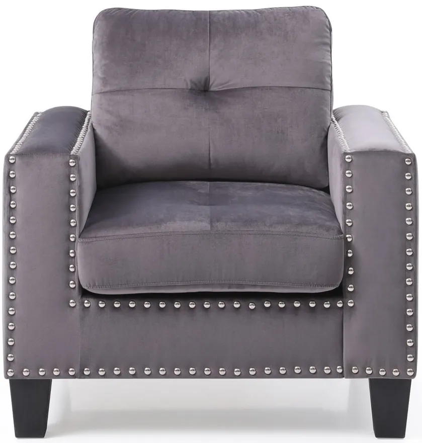 Nailer Chair in Gray by Glory Furniture