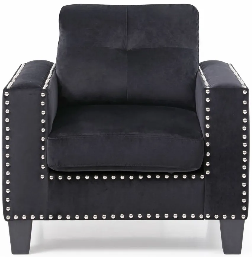 Nailer Chair in Black by Glory Furniture