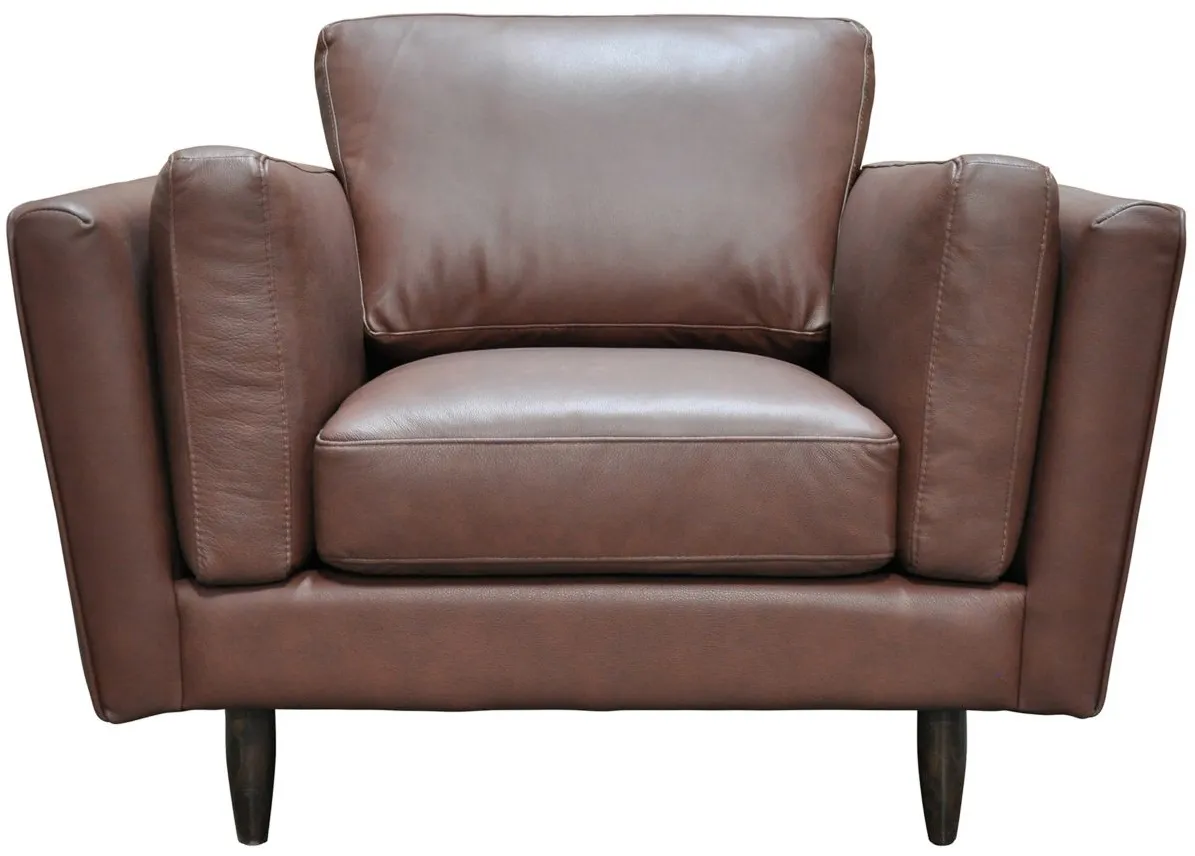 Zander Chair in Denver Pecan by Omnia Leather