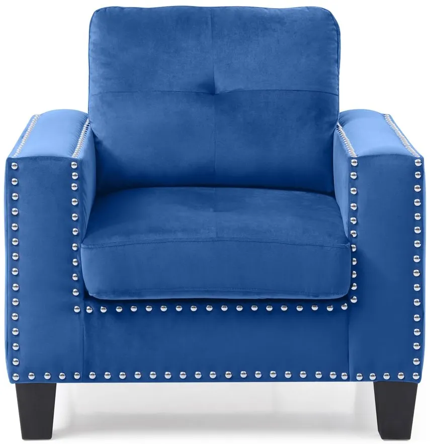 Nailer Chair in Navy Blue by Glory Furniture