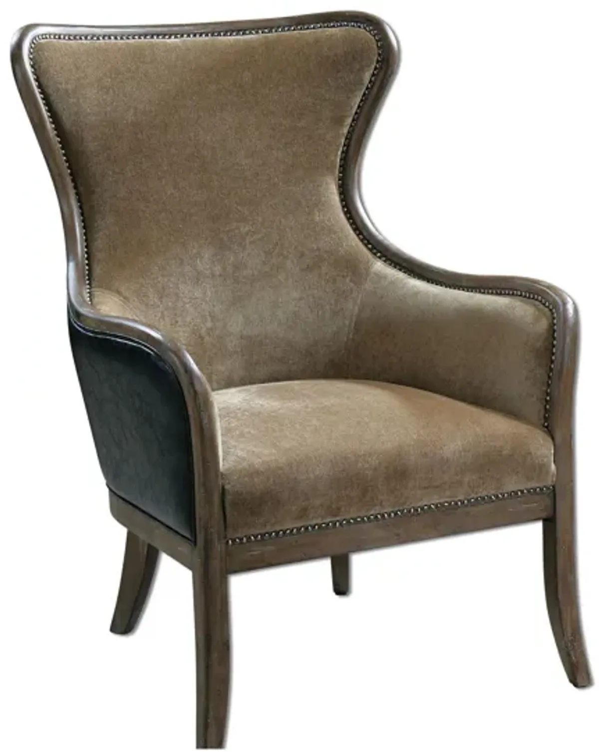 Snowden Accent Chair in Tan by Uttermost