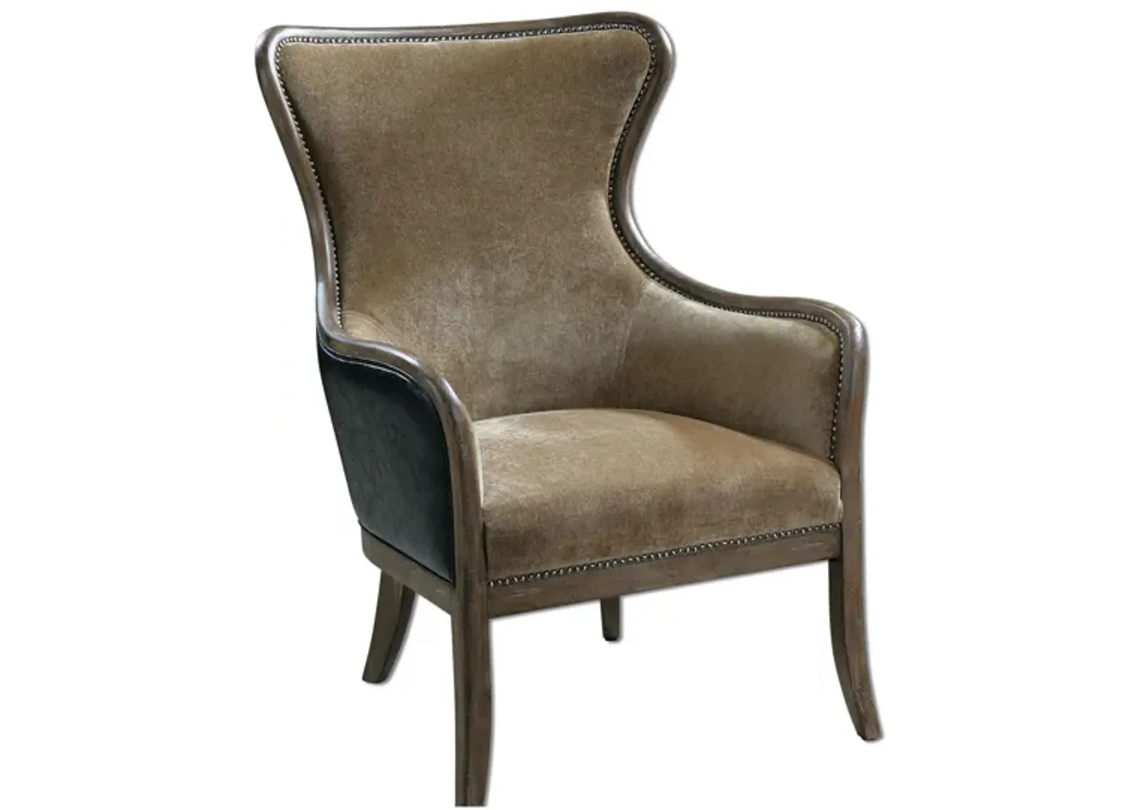 Snowden Accent Chair in Tan by Uttermost