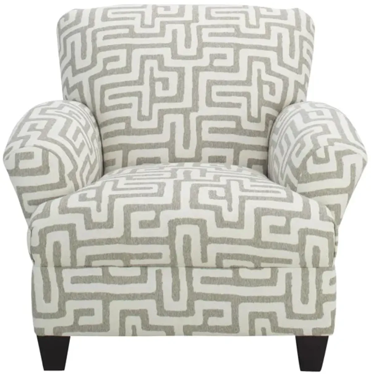 Marisa Chenille Accent Chair in Beige by Corinthian