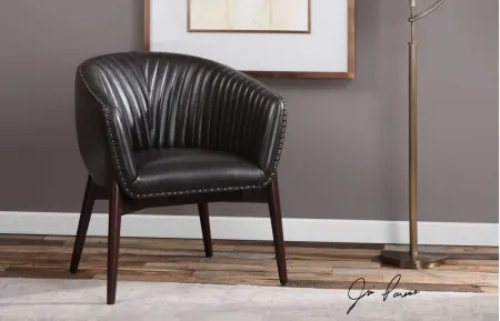 Anders Accent Chair in Onyx by Uttermost