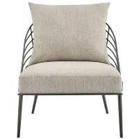 Kelby Accent Chair in Princeton Cream by New Pacific Direct