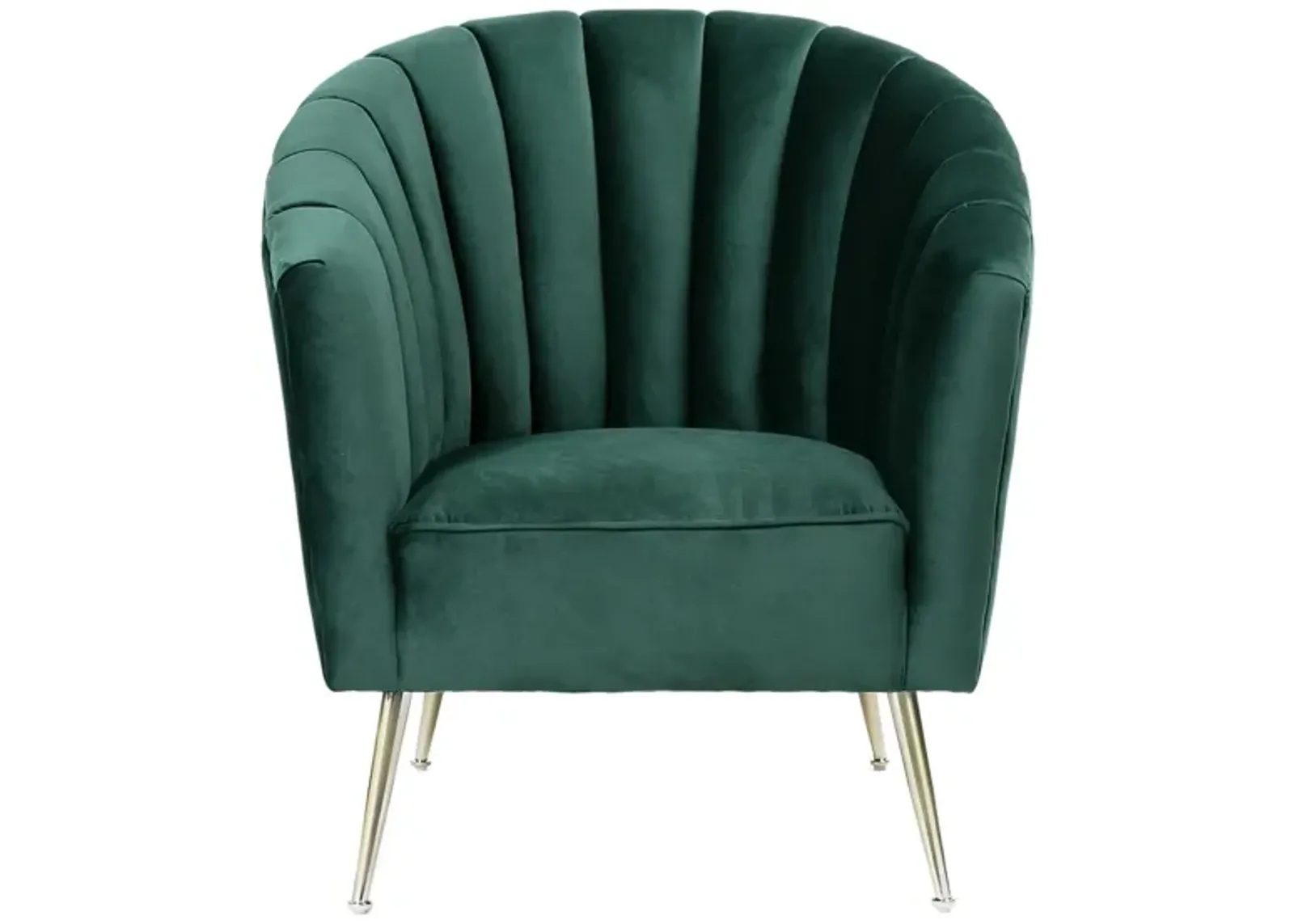 Rosemont Accent Chair in Green and Gold by Manhattan Comfort