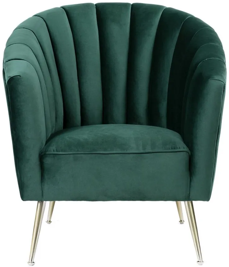 Rosemont Accent Chair in Green and Gold by Manhattan Comfort