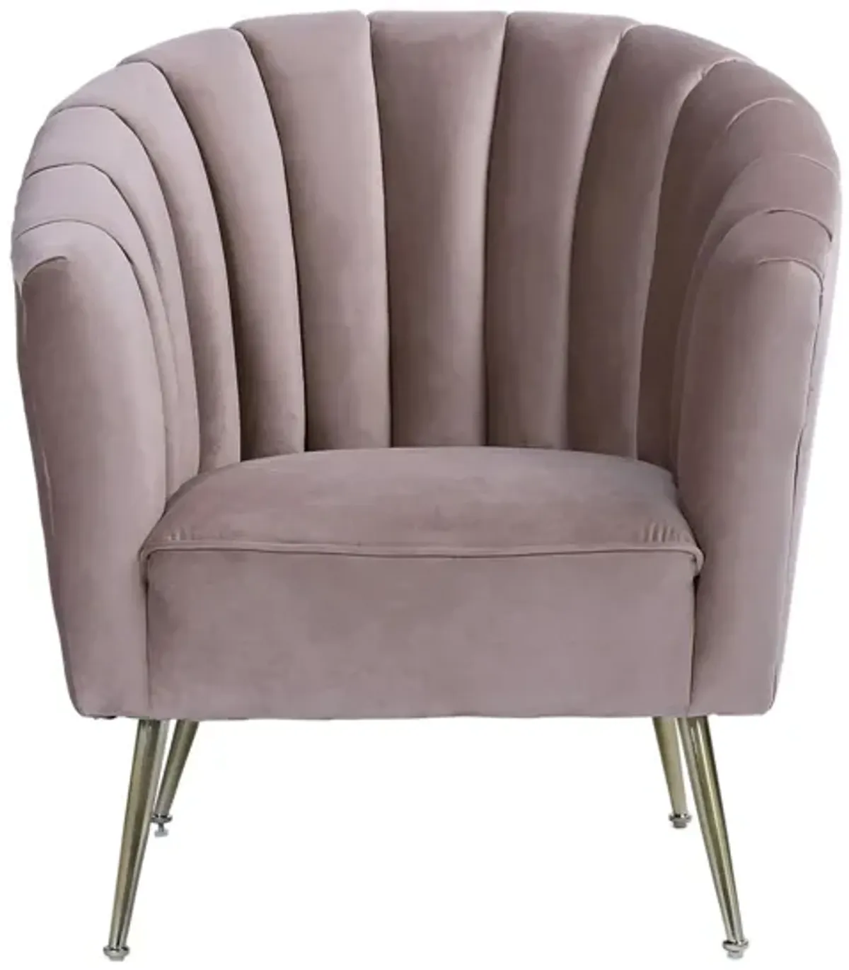 Rosemont Accent Chair in Blush and Gold by Manhattan Comfort