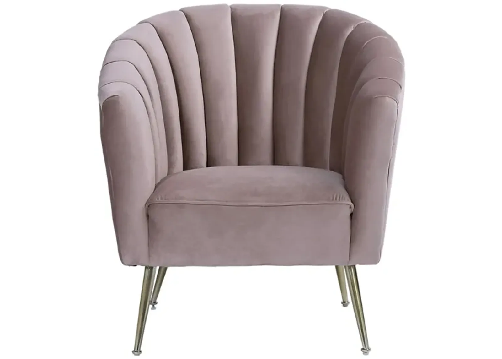 Rosemont Accent Chair in Blush and Gold by Manhattan Comfort