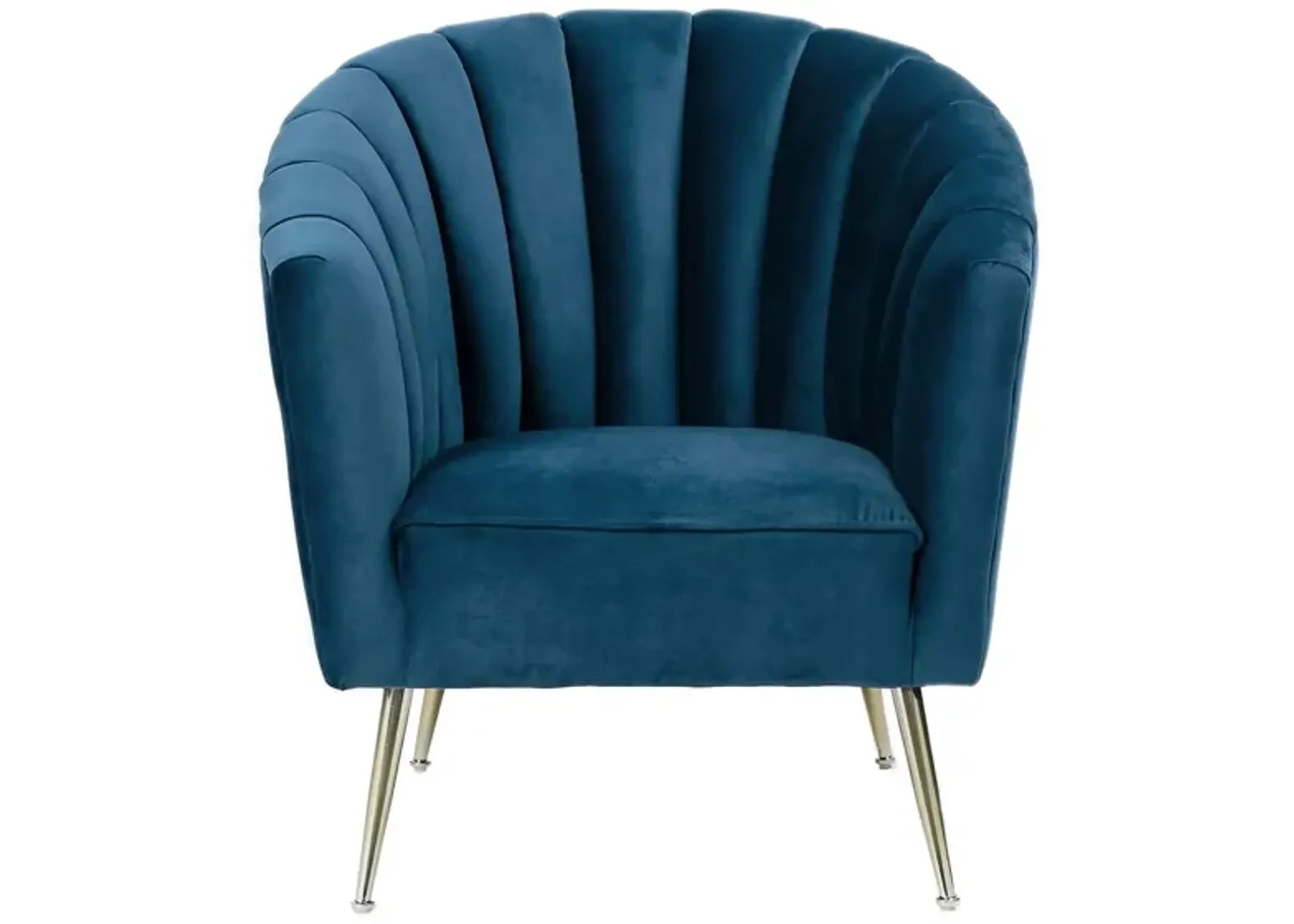 Rosemont Accent Chair in Blue and Gold by Manhattan Comfort