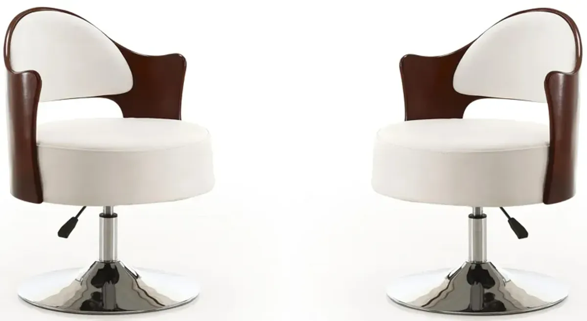 Bopper Adjustable Height Swivel Accent Chair (Set of 2)