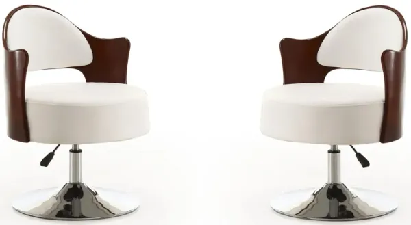 Bopper Adjustable Height Swivel Accent Chair (Set of 2)