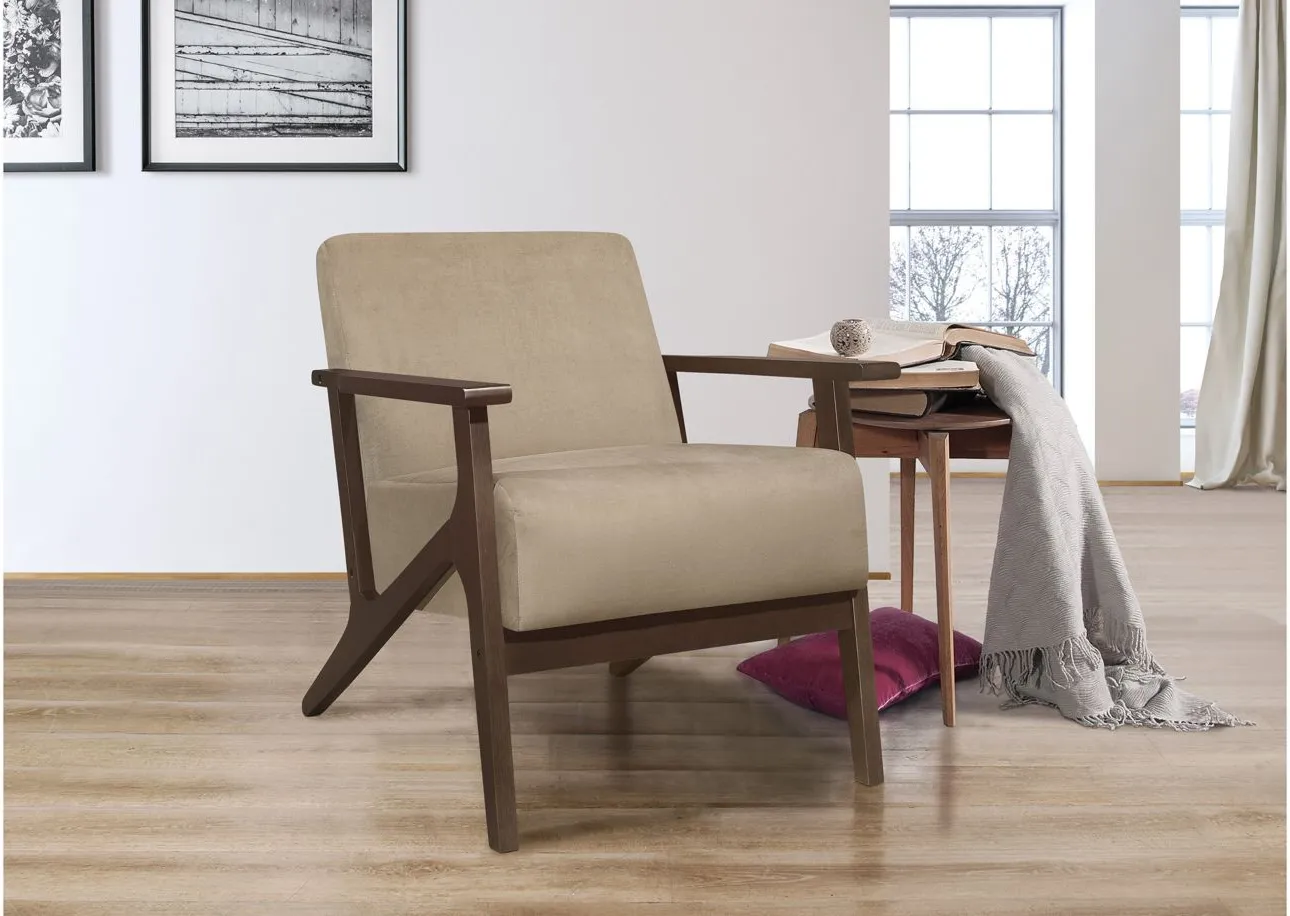 Narcine Accent Chair in Light Brown by Homelegance