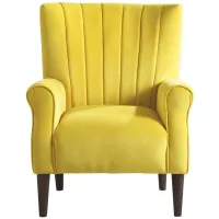 Canovia Accent Chair in Yellow by Homelegance