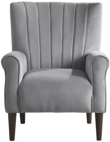 Canovia Accent Chair in Dark Gray by Homelegance