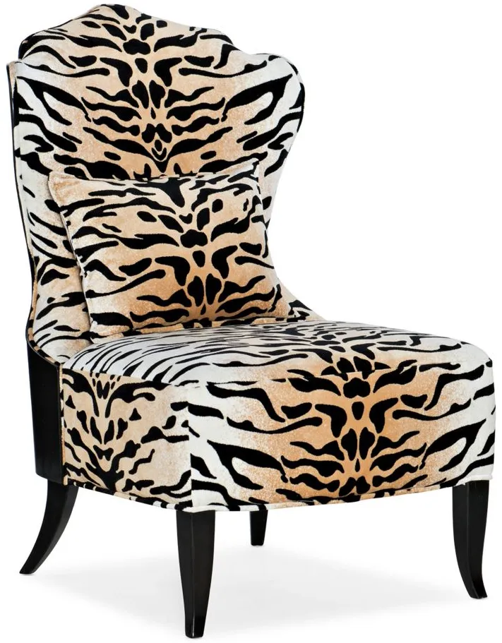 Sanctuary Belle Fleur Slipper Chair in Animal Print by Hooker Furniture