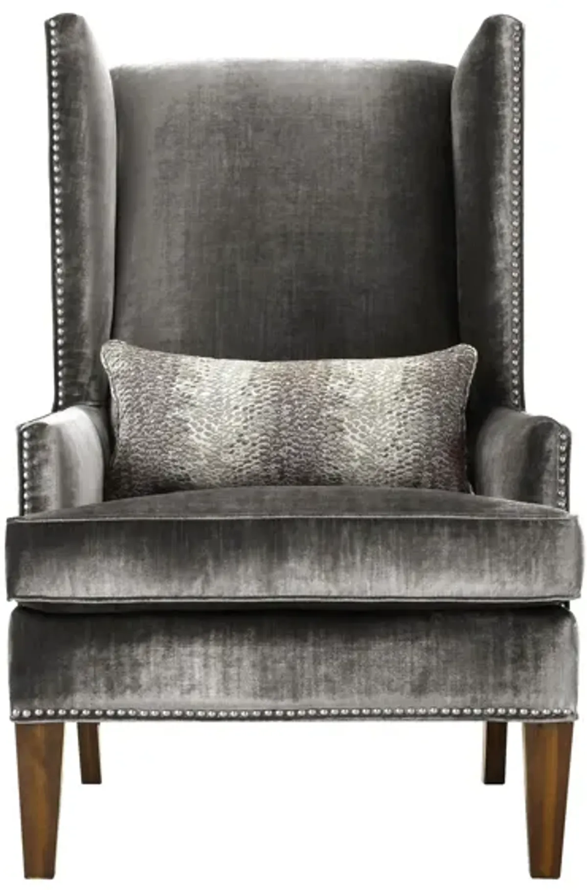 Duchess Accent Chair in Gray by Aria Designs