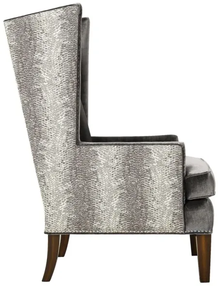 Duchess Accent Chair in Gray by Aria Designs