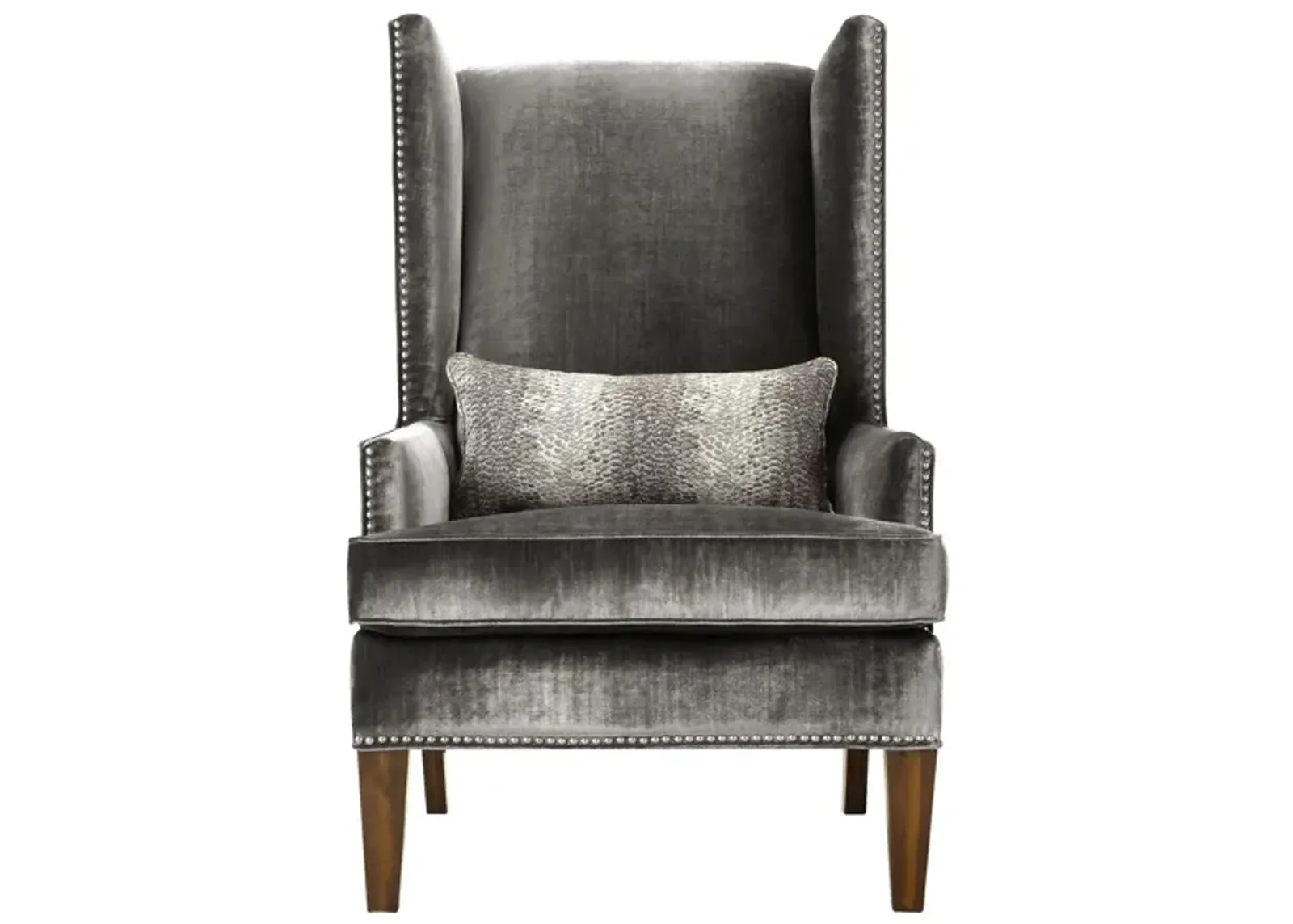 Duchess Accent Chair in Gray by Aria Designs