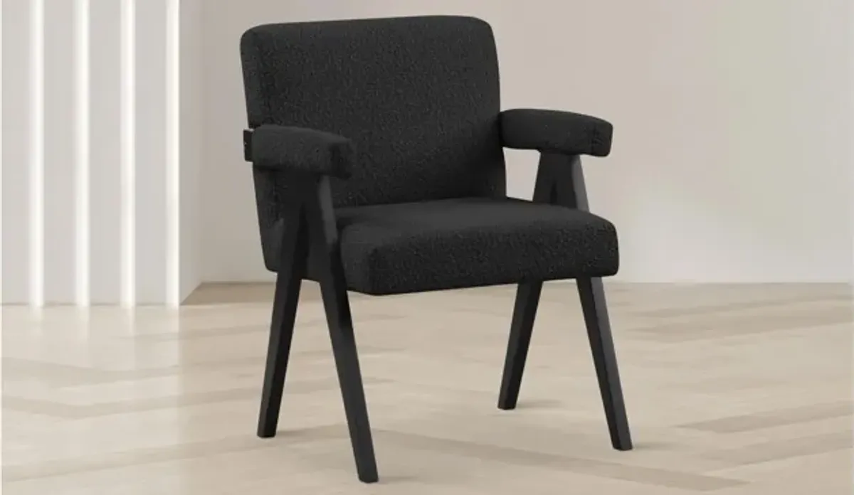 Woodloch Boucle Fabric Accent Chair