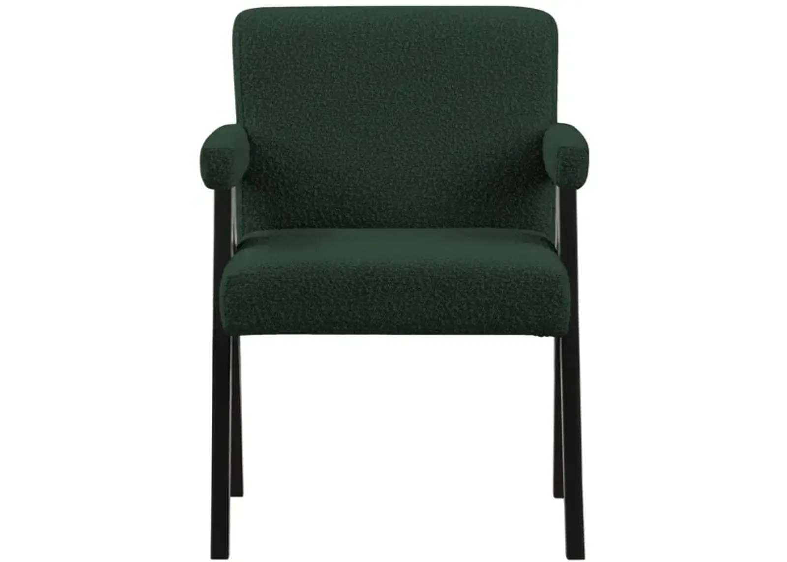 Woodloch Boucle Fabric Accent Chair in Green by Meridian Furniture