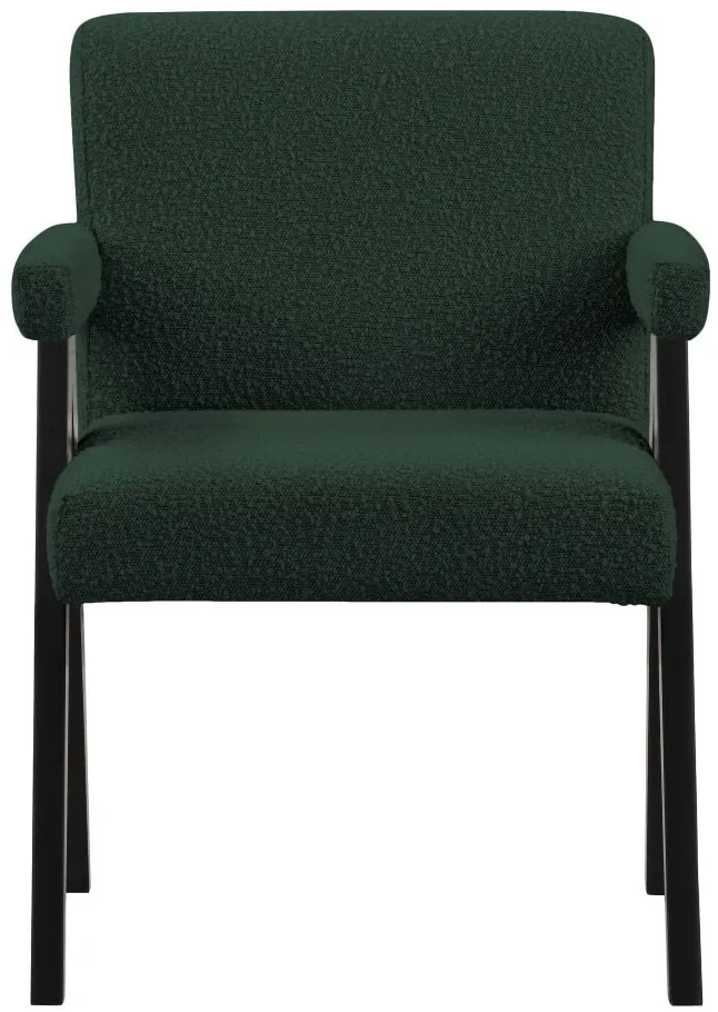Woodloch Boucle Fabric Accent Chair in Green by Meridian Furniture