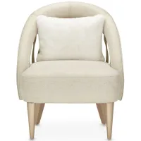 La Rachelle Flame Chair in Medium Champagne by Amini Innovation