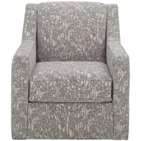 Sorillo Swivel Chair in Silhouette Zinc by Behold Washington