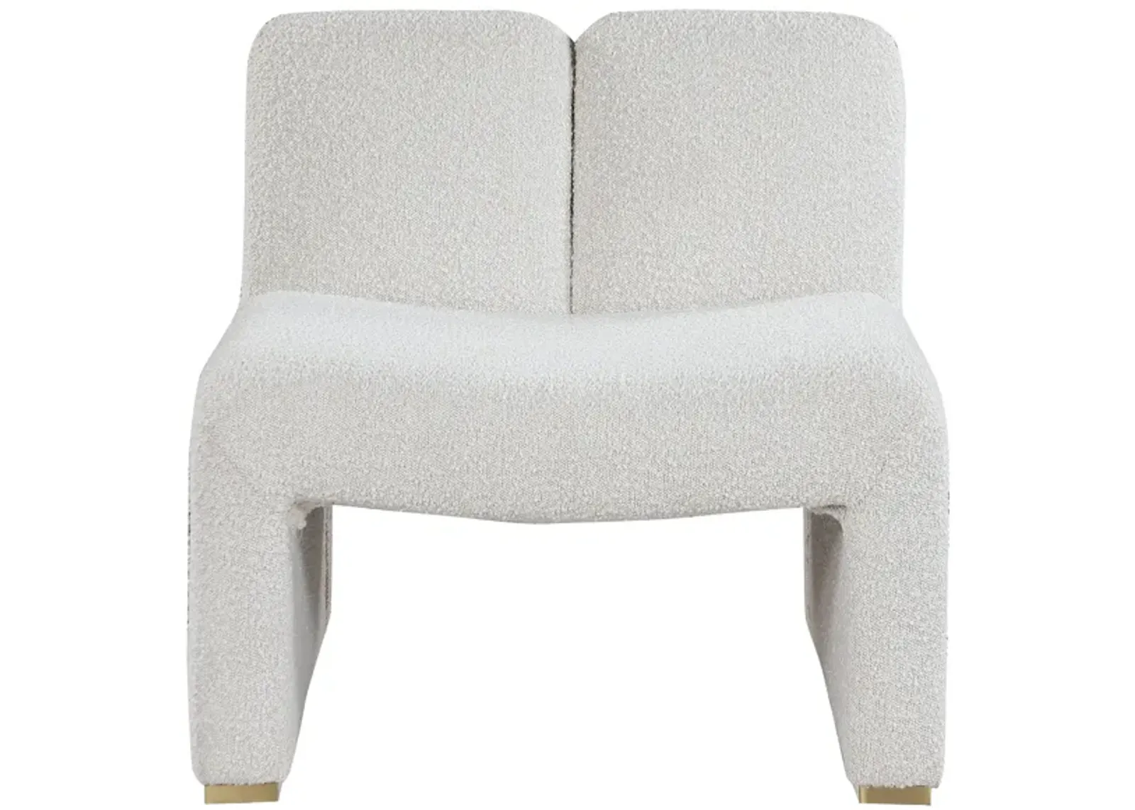 Alta Boucle Fabric Accent Chair in Cream by Meridian Furniture