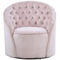 Alessio Velvet Accent Chair in Pink by Meridian Furniture