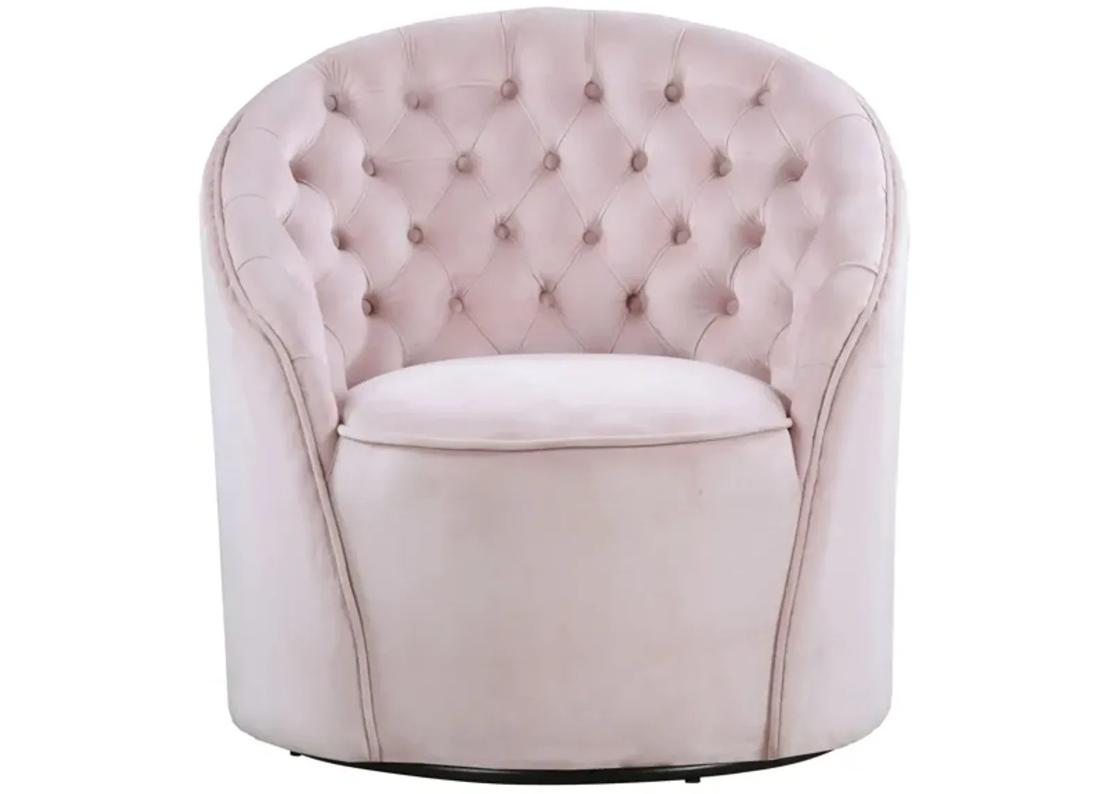 Alessio Velvet Accent Chair in Pink by Meridian Furniture