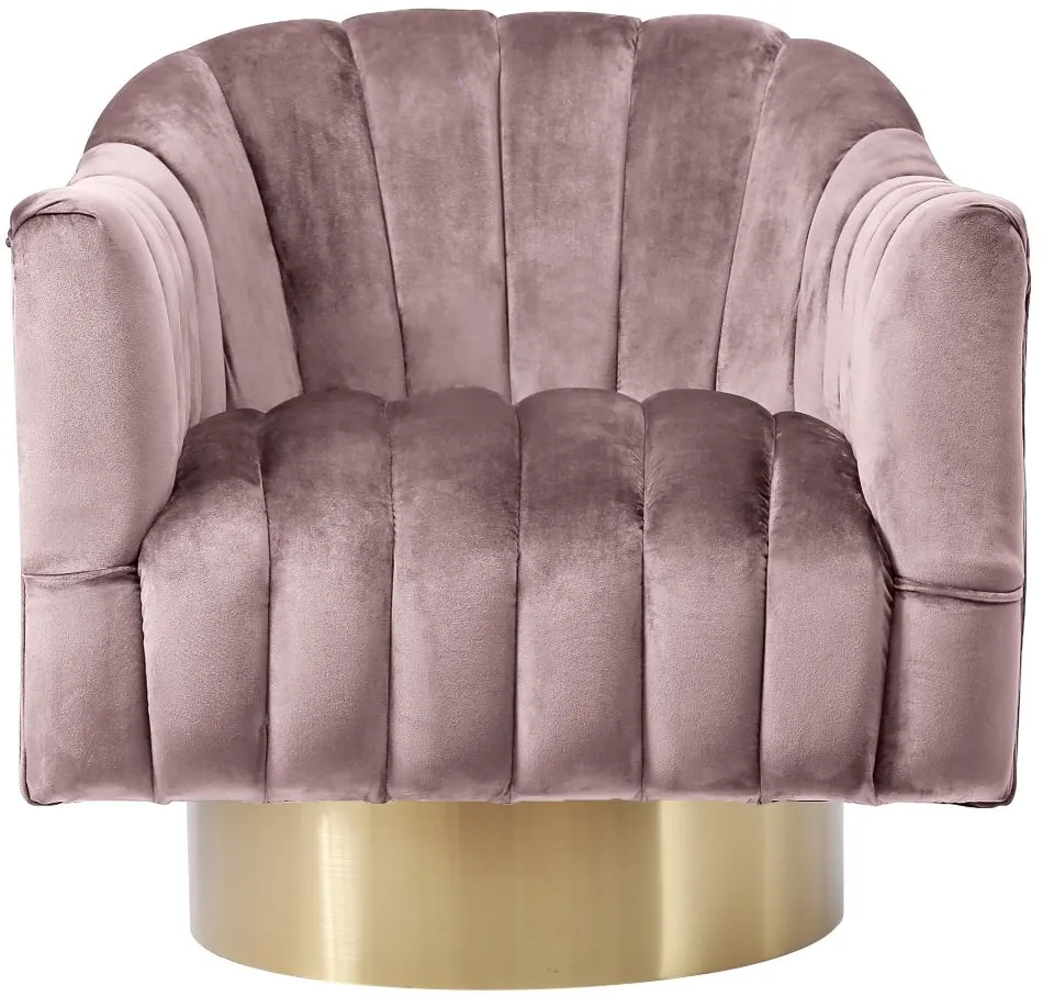 Farrah Velvet Accent Chair in Pink by Meridian Furniture