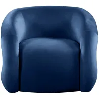Roxbury Velvet Accent Chair in Navy by Meridian Furniture