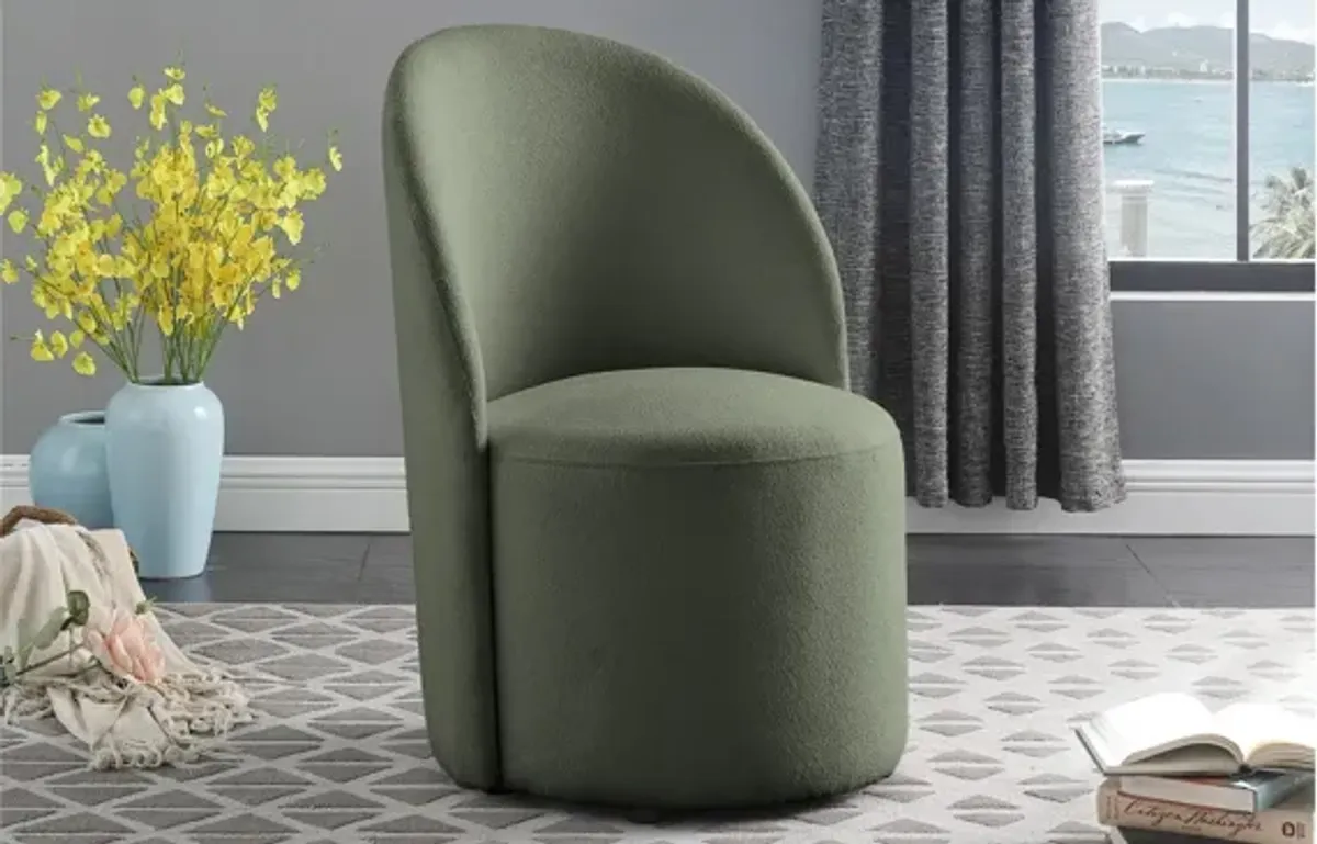 Hautely Boucle Fabric Accent Chair