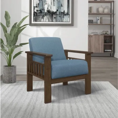 Kyrie Accent Chair in Blue by Homelegance